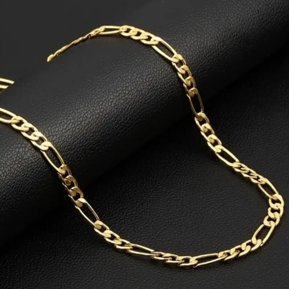 NEW 18 Inch Popular Fashion Gold Plated Necklace - Picture 3 of 3